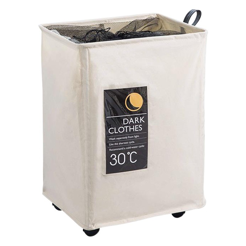 Cesta de almacenamiento con ruedas, cierre con cordón, tela Oxford, contenedor de almacenamiento de malla de un solo compartimento para ropa, juguetes y artículos diversos.