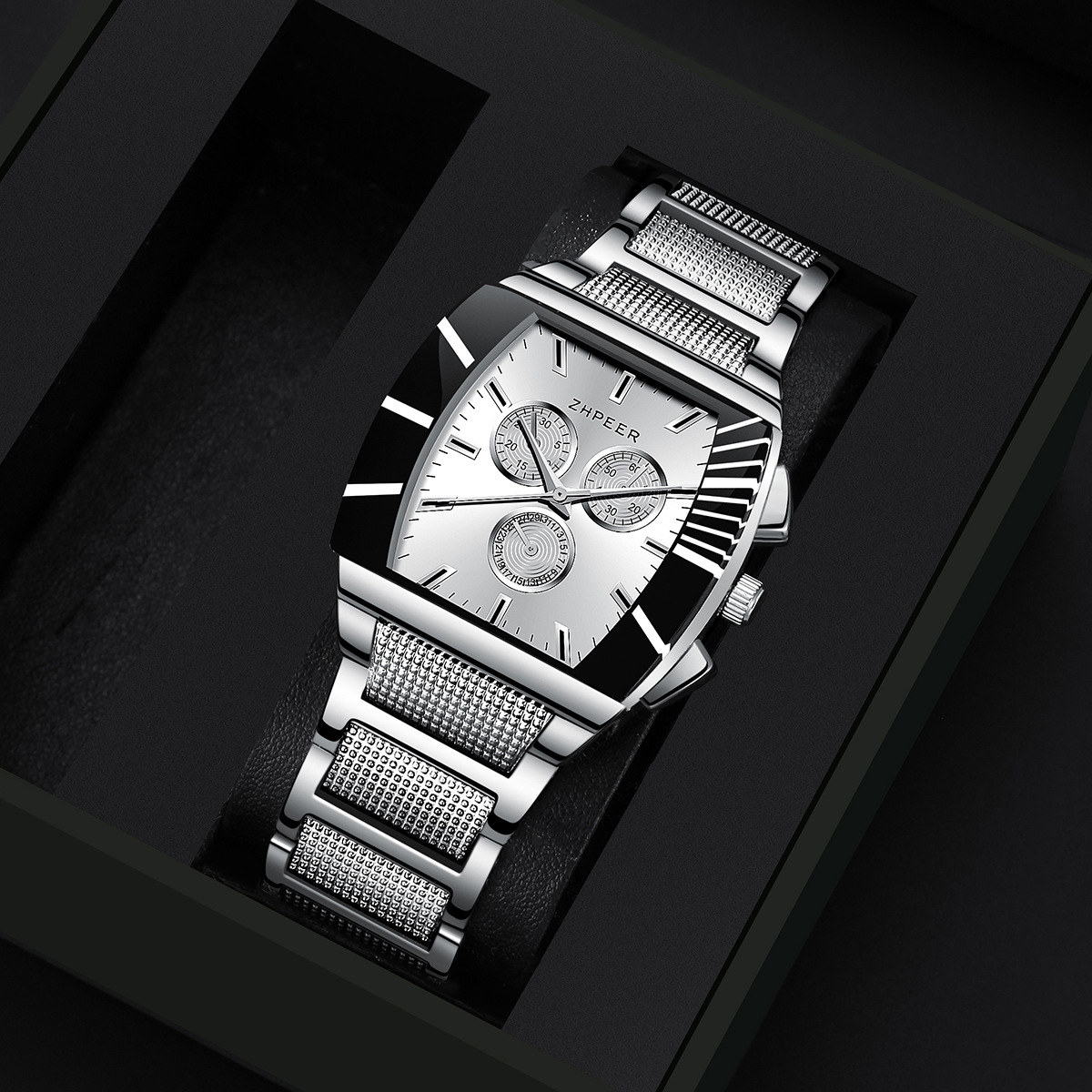 Neue Herren Quarzuhr Business Herrenuhr Freizeit Student Uhr Set mit Armband Geschenke Uhr_voghion.com