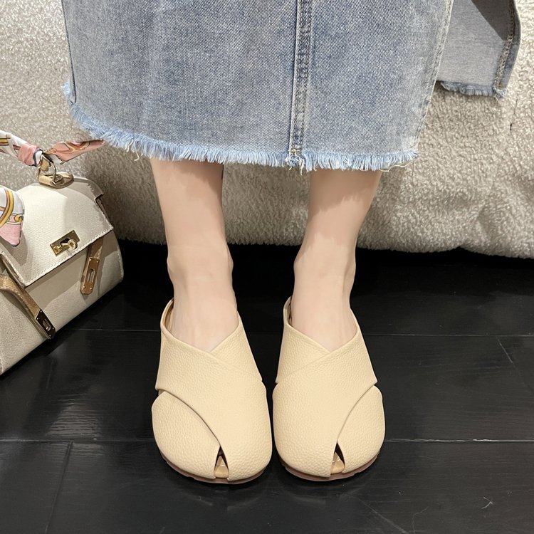 Mules donna in vera pelle morbida scarpe basse comode estive_voghion.com