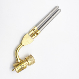 American double tube high temperature welding gun MAPP oxygen-free welding torch fire gun air conditioner refrigerator repair welding double head fire gun