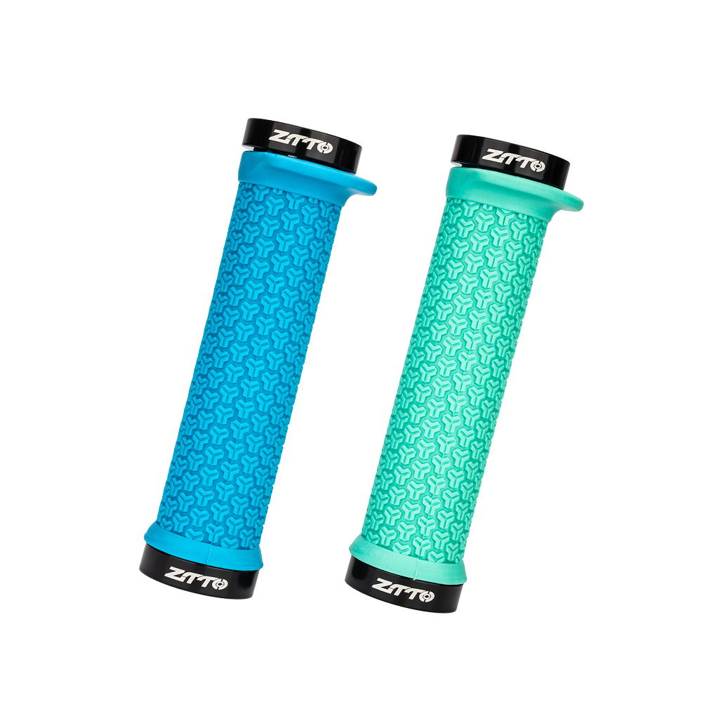 ZTTO Bicicleta de montaña Cubierta de mango universal Cubierta de mango de silicona Cubierta de agarre antideslizante Guantes de manillar plegables de vuelo muerto