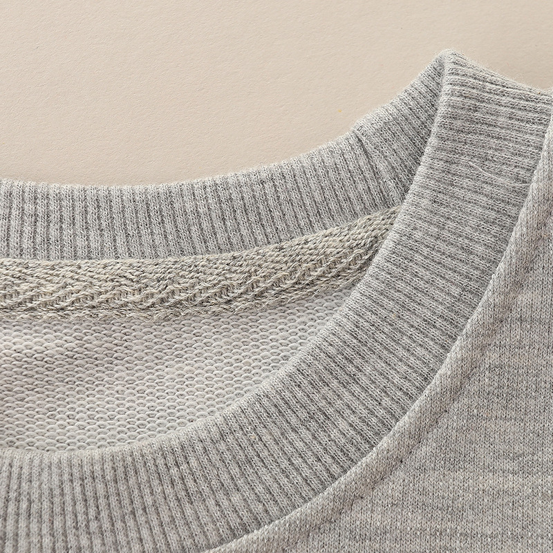 Tops para niños de estilo europeo y americano Otoño Suéter de manga larga para niñas de dibujos animados de cuello redondo camisa para niños