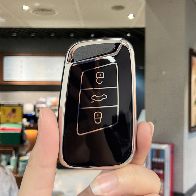 Чехол для ключа Volkswagen D розовый