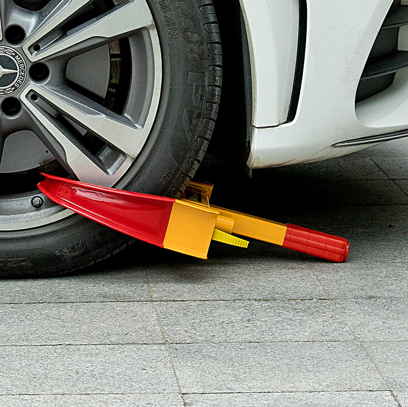Car Tire Lock, Thickened Car Lock Device, Wheel Lock, Universal Car Lock, Anti-Theft Lock, Property Lock, Horn-Shaped Clip Lock