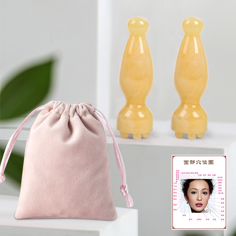 Lopa pequeño ojo músculo varilla masajeador facial acupuntura varilla facial yoga belleza elevación aceite esencial herramienta de combinación