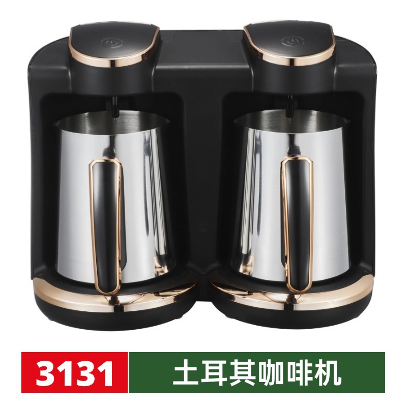 Fabricante de calentamiento eléctrico anti-splash venta directa cafetera turca punto rojo diseño de cafetera turca un botón hervir lentamente