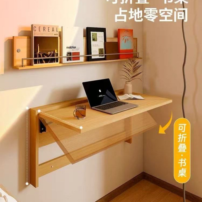Mesa plegable de pared doméstica pequeña puede almacenar mesa de estudio oculta mesa de oficina mesa de cabezal de cama balcón mesa de comedor contra la pared