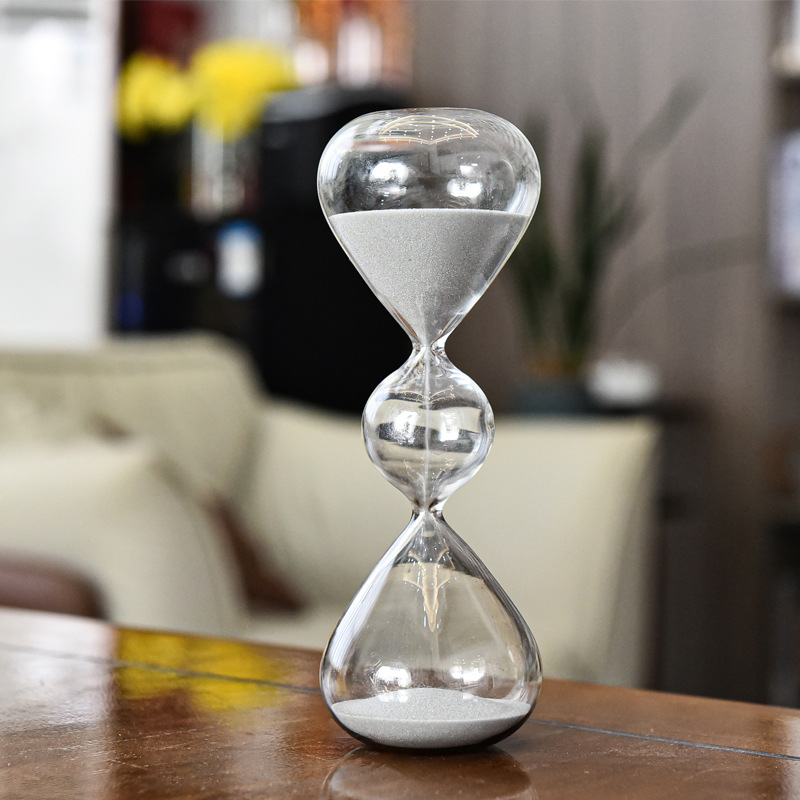 Vidrio creativo reloj de arena de tres capas arte reloj de arena temporizador personalidad nórdica decoración del hogar fábrica al por mayor