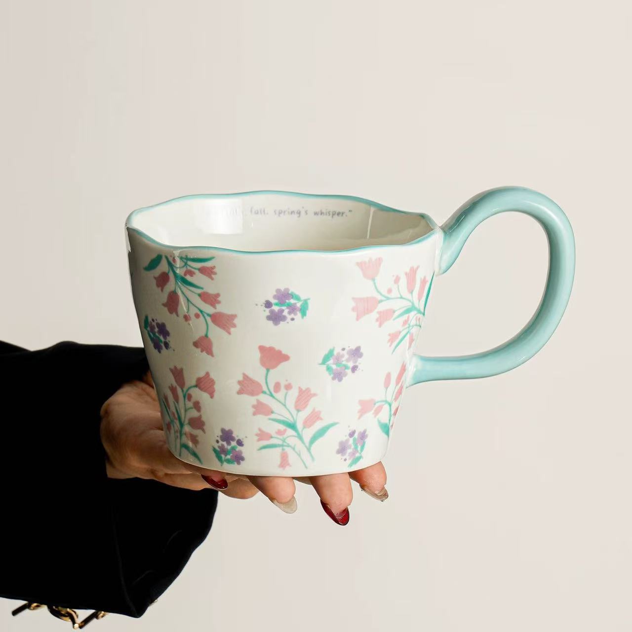 Tazas de cerámica de gran capacidad de tazas de agua de pareja de alta calidad tazas de café de oficina de mujeres tazas de té