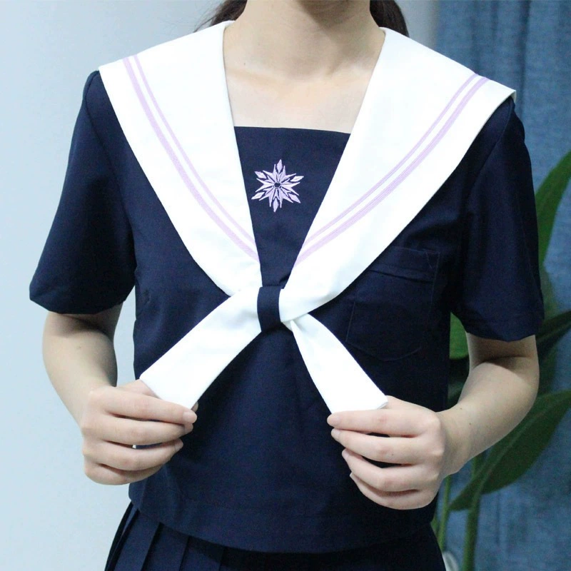 Японская православная форма JK в студенческом стиле школьная форма с вышивкой Мягкая юбка для сестры темно-синяя серия костюм моряка женский