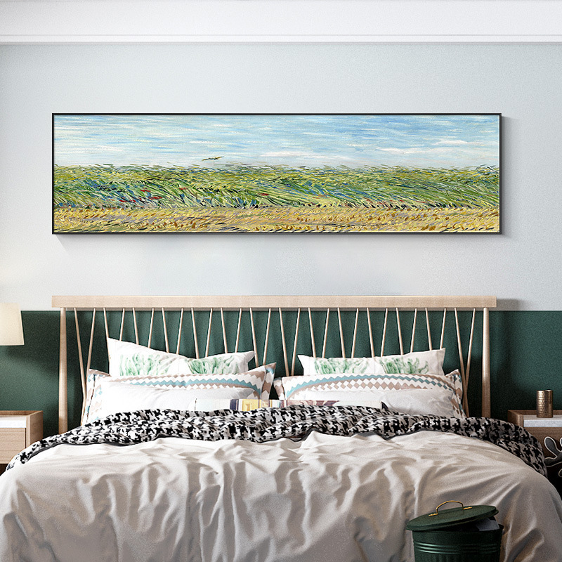 深圳大芬油画村现代挂画卧室床头装饰画梵高名画主卧房间墙面壁画|undefined