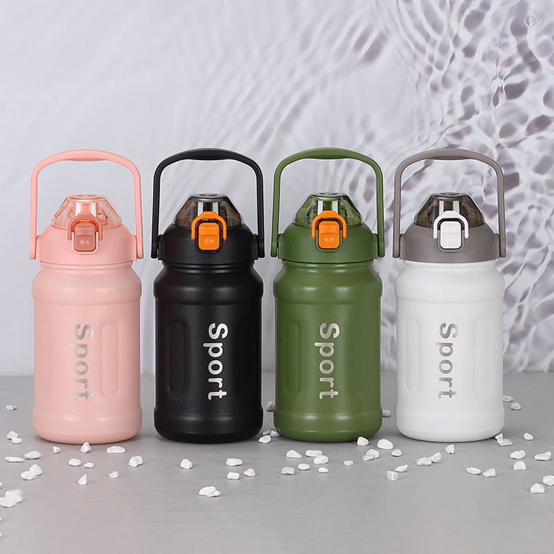Taza termo de exportación de acero inoxidable 316, pareja de estudiantes masculinos y femeninos, hervidor de agua deportivo, hervidor de agua portátil de doble capa para exteriores, venta al por mayor
