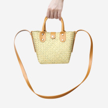 手工编织斜挎包草编包手提包沙滩度假单肩迷你可爱小方包女士包袋
