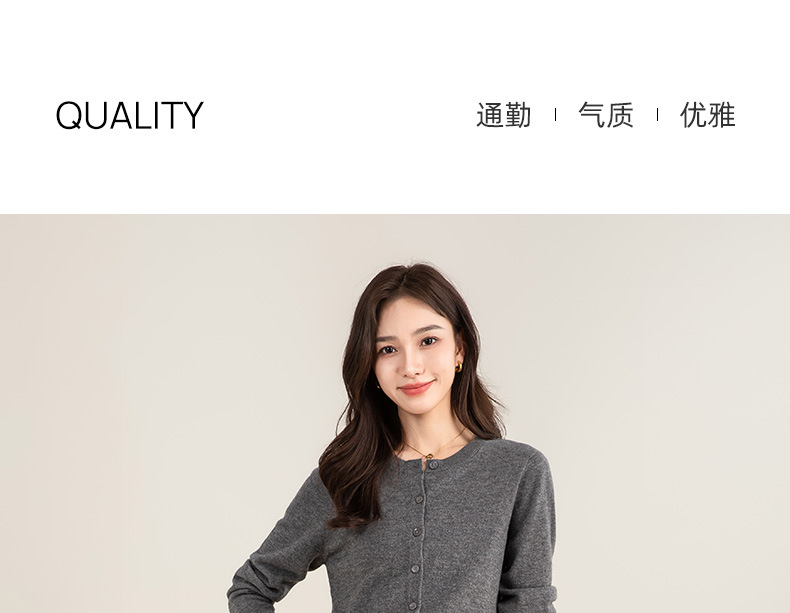 Chân váy midi xẻ tà dáng suông chất len Tencel xám đậm — Màu thẻ chi tiết 2