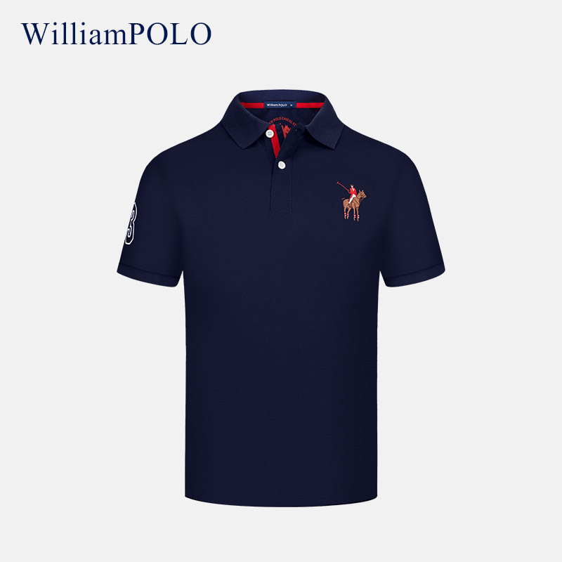 英皇保罗夏季新款男士短袖polo衫运动休闲百搭款衬衫精品男装批发