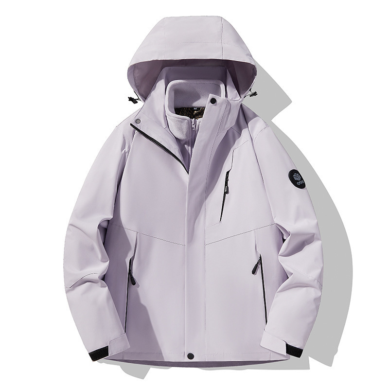 Ropa de trabajo de grupo tres armadillos de asalto hombre y mujer 3 en 1 impresión logo uniforme escolar abrigo impermeable al aire montañosa image 13