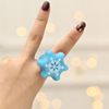 Christmas toy for elderly, ring, Birthday gift, graduation party, with snowflakes