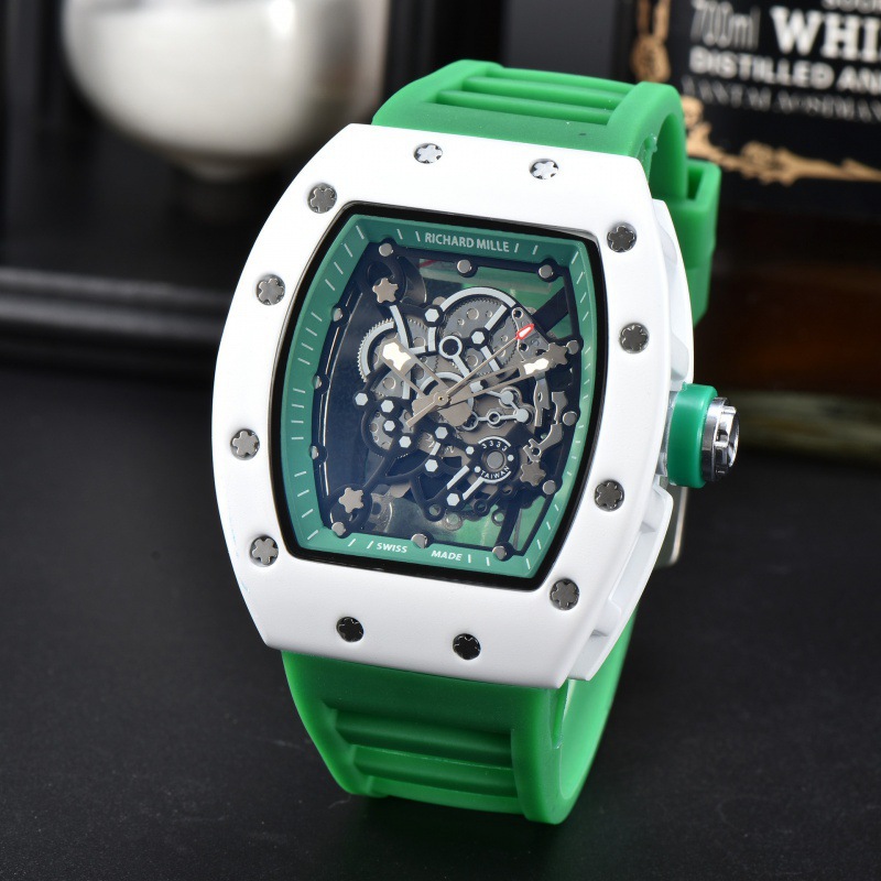 Foreign trade explosions Richard crystal transparent butterfly stars European-style Joker men's single calendar watch in stock wholesale