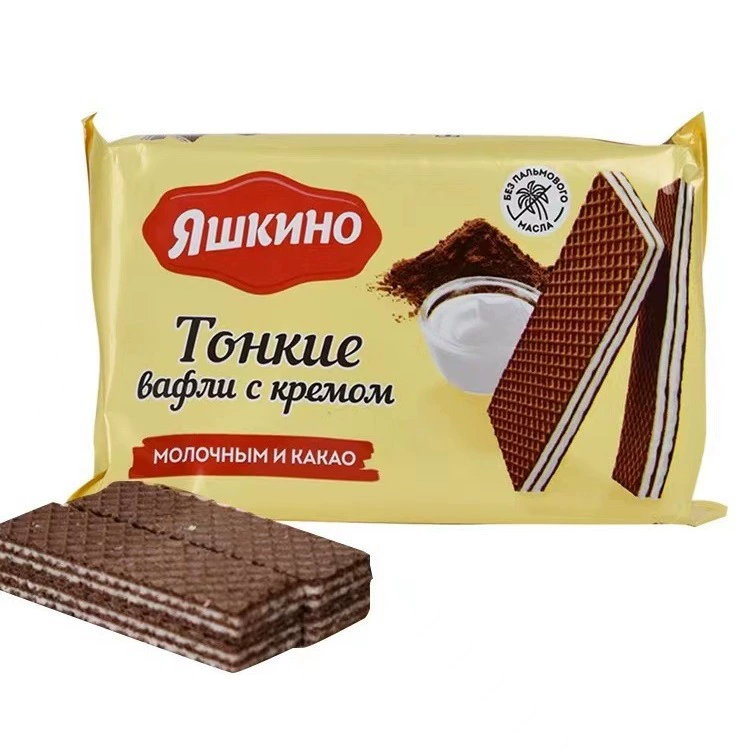 Вафли с кремом «клубника» (импорт), 144 г — ассорти вафель для отдыха