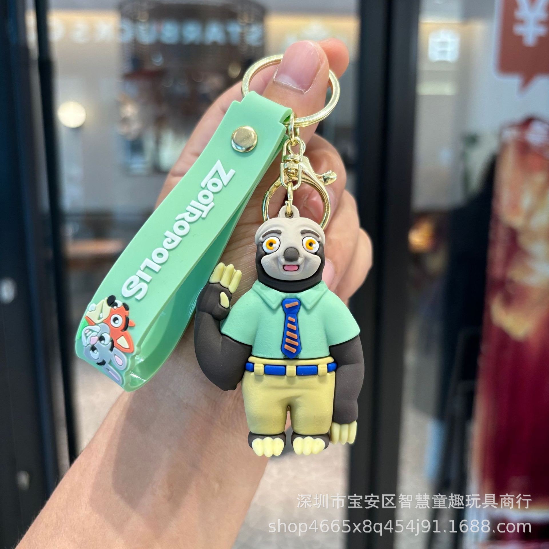 Caricatura nueva ciudad de animales locos lindos Judy llaveros bolsos de pareja colgantes al por mayor