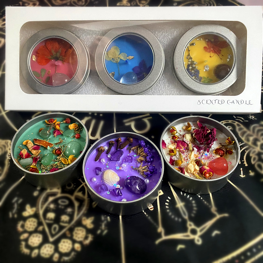 Conchas de flores secas modelado vela hecha a mano piedra de color cera de banana adornos de dormitorio set vela mayorista