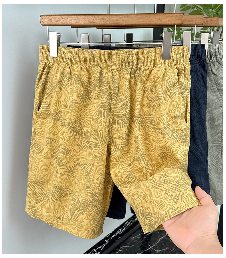 Men's Quick Drying Printed Casual Summer Shorts In Cotton_voghion.com