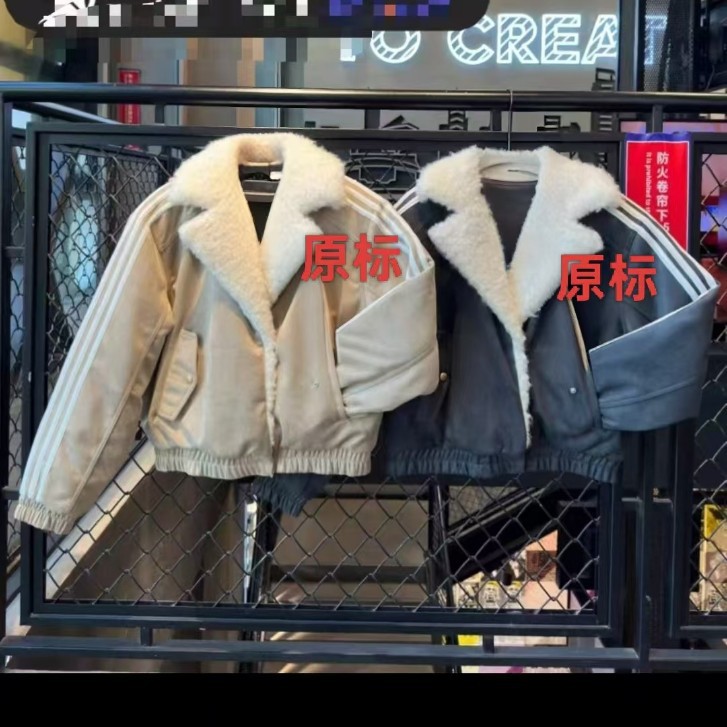 N-52Trw American Motorcycle Style Pu Leather Jacket with Fur Collar, Reversible Cotton Coat for Men and Women, Thickened Cotton Clothing Mf116 Trendy Brand