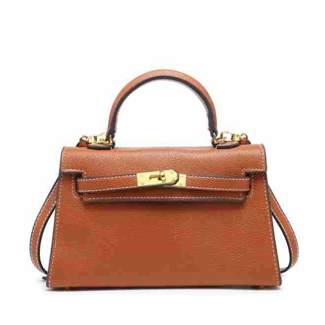 2025新款潮二代真皮女包时尚凯*包mini小包单肩斜挎手提凯利丽包