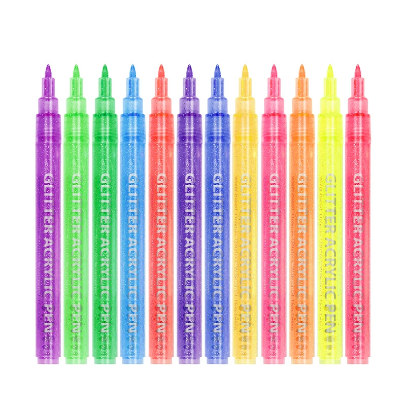Гель- markers (magiArt) набор из 12 цветов — эффект звездной блестки, наконечники 3 мм и 0.7 мм