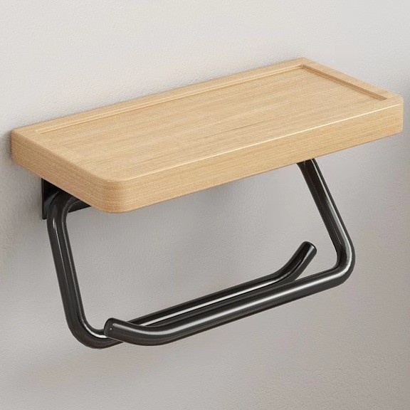 Registro de papel higiénico rollo de papel higiénico titular de tejido rollo de papel de madera maciza cara toalla tejido rollo de papel titular