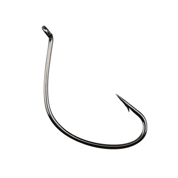 Hanging live shrimp bass fish hook Luya inverted fishing hook soft worm Soft Bait single hook fishing oblique mouth Mandarin fish sea fishing special-shaped fishing ditch