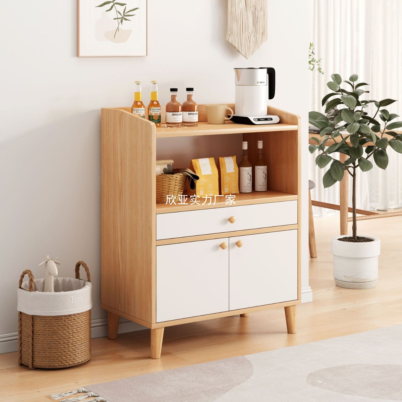 Tea Cabinet Storage Cabinet Household Wall Cabinet Living Room Vertical Cabinet Storage Rack Small Cabinet Storage Cabinet Low Cabinet Sideboard