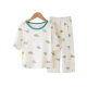 Summer Baby Home Clothes suit for Boys and Girls Seven-sleeve Air-conditioning Clothes Thin Breathable Children's Modal Pajamas