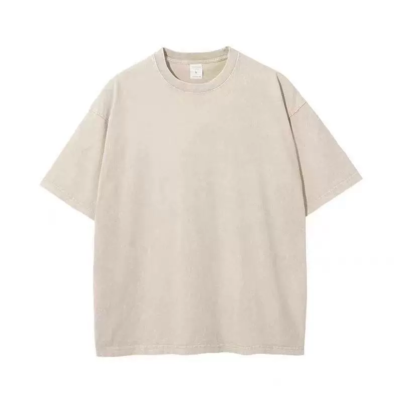 Cotton retro short sleeve T-shirt, oversize