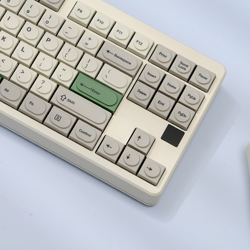 Retro Style 9009 Building Blocks Height Toy Keycap PBT Thermal Sublimation Mechanical Keyboard Small Complete Set Low Shaft Keycap Round