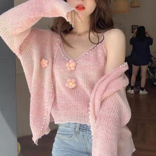 【韩系女主】两色麻花开衫Button Fluffy Cardigan