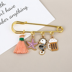 Brooch female ins trend pin simple accessories personalized cartoon Japanese cute small jewelry buckle pin badge wholesale