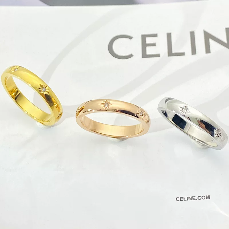Ювелирное кольцо с gemstone брендом для мужчин и женщин, нержавеющая сталь, любимый, японский и корейский стиль, 18 карат белого золота