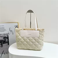 Capacious shoulder bag, demi-season one-shoulder bag, down jacket