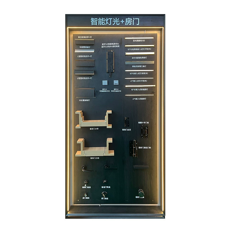 Light module door panel display cabinet whole house construction method wall craft wall design movable door furniture display cabinet against the wall