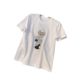 2025 New RL Pony Home Round Neck Bear Embroidery Sequin Embroidery Cartoon Casual Loose Women's T-Shirt