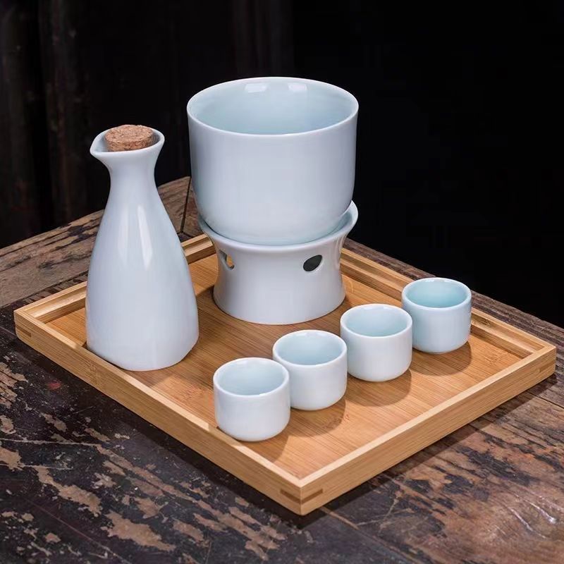 陶瓷温酒壶黄白酒杯分酒器家用烫小酒盅暖酒具套装|undefined