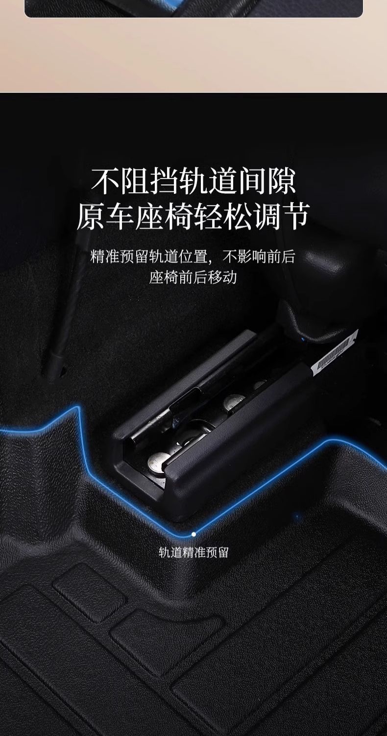Suitable for three-generation Wuling Hongguang mini foot pad four-door version TPE surround front macaron 25 trunk mat