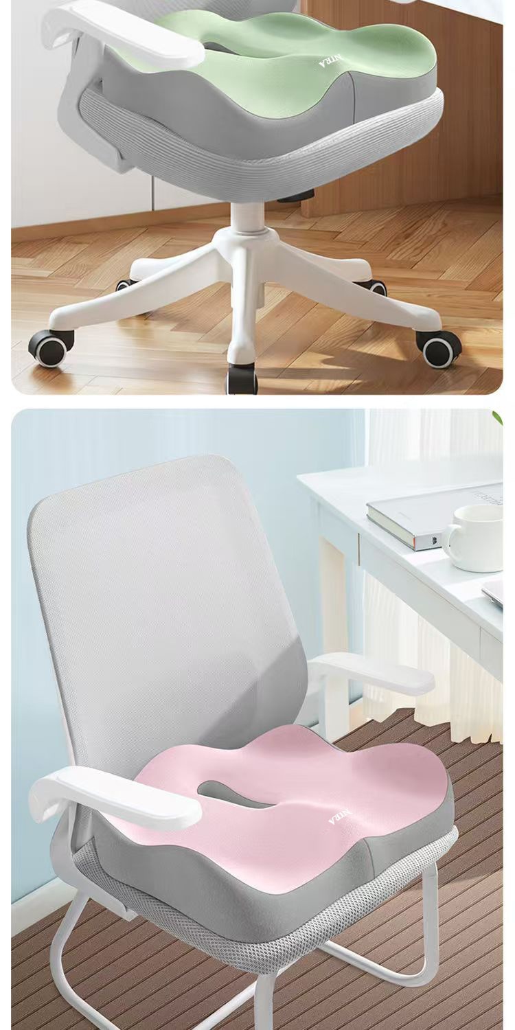 Seat Cushion, Hip and Waist Cushion, Thickened Hollow Office Car Seat Cushion, Seat Cushion, Lumbar Support, Long-Term Sitting, Not Tired, Cushion Opening
