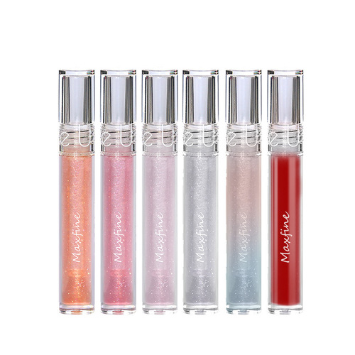 Maxfine water-glossy lip gloss wholesale lip glaze glitter mirror non-fading non-stick cup lip gloss for students