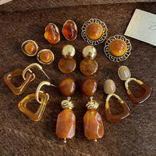 秋冬感耳环女小众复古气质耳钉2025新款时尚百搭耳坠耳饰