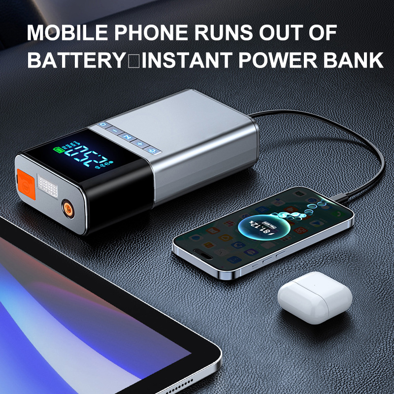 [Yl03] Cross-Border Portable Car Emergency Jump Starter Multifunctional Air Pump and Power Bank All-In-One Device