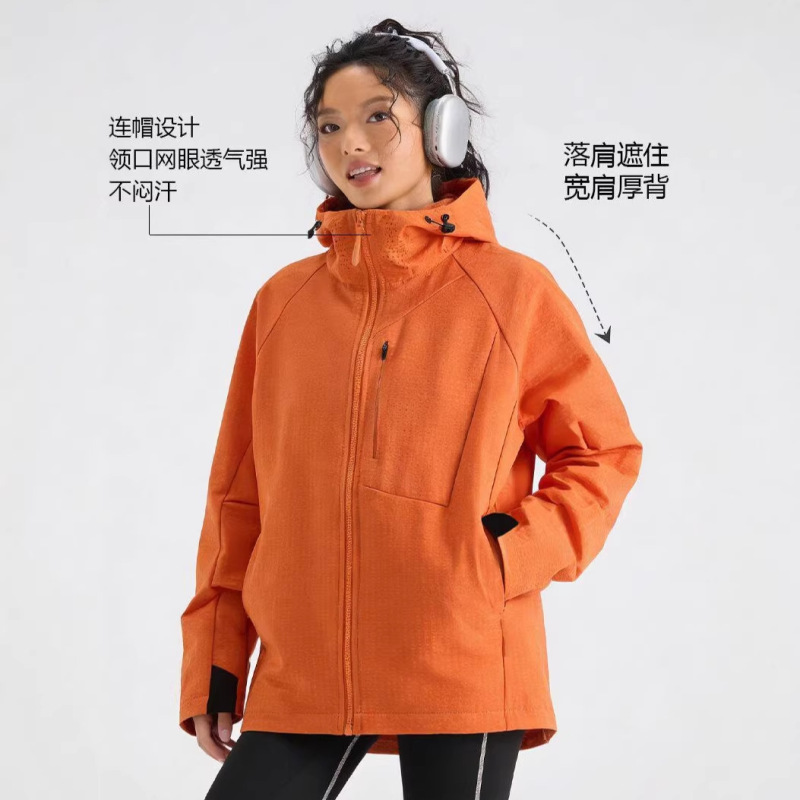 Fanset Trendy Lightweight Breathable Mesh Softshell Jacket 2026 Spring New Couple's Jacket