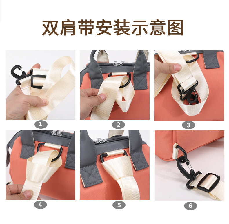 A portable small bag for women, a light backpack for shopping and commuting, fashionable Oxford fabric, a backpack for strolling kids, a mommy bag, a baby bag undefined
