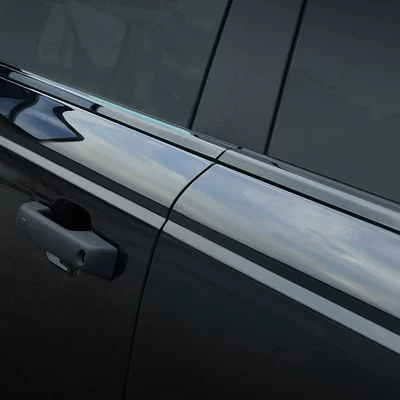 Other Car Modifications Steel Window Trim Strips, Black
